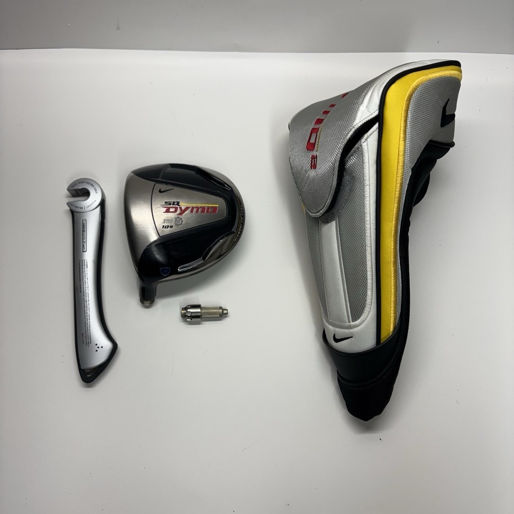 Nike SQ Dymo STR8-FIT 10.5° Driver Head Left w/ Headcover Tool Adapter NO SHAFT